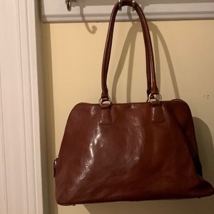 HOBO | COGNAC LEATHER SATCHEL BAG